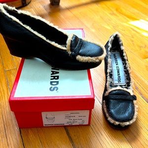 Women’s Warren Edwards size 7 1/2 NEW dark brown suede wider ballet